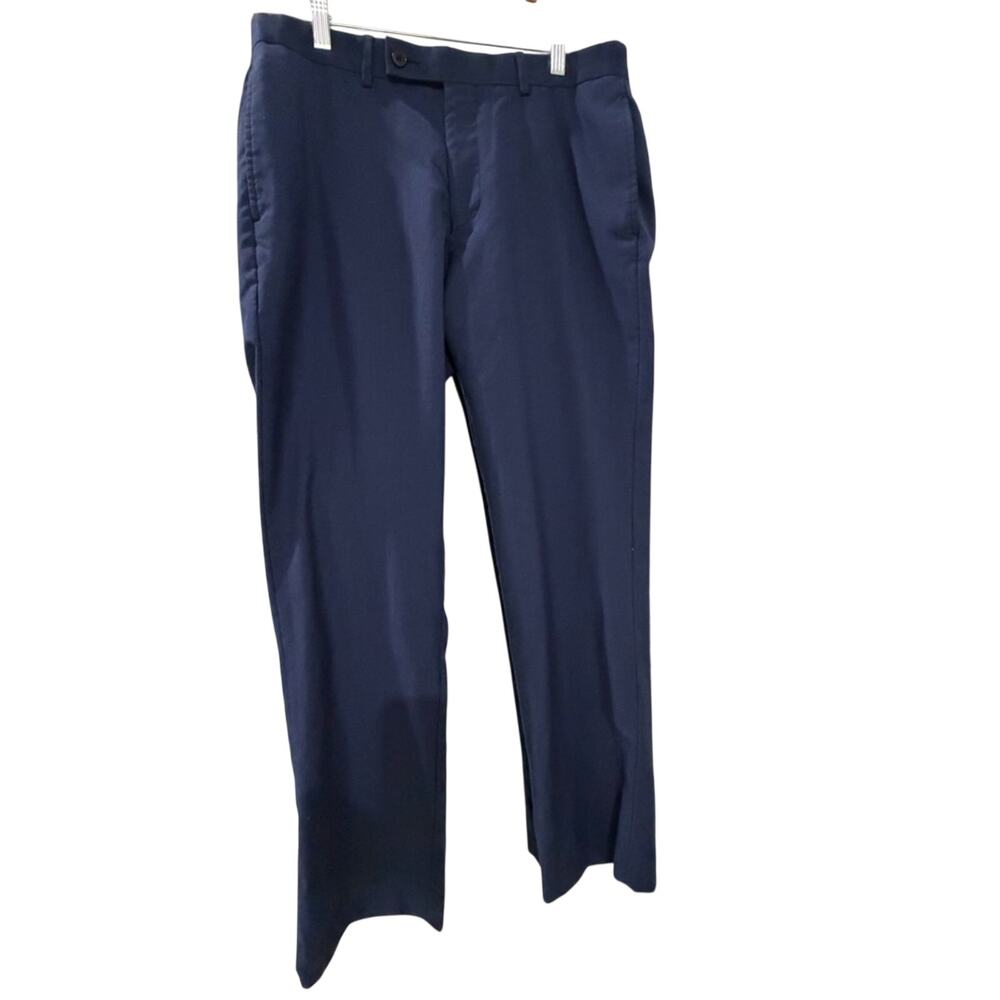 Calvin Klein Wool Stretch Straight-Leg Dress Pants 33Wx30L